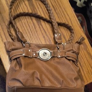 Rosetti Tan Shoulder Bag with Braided Straps